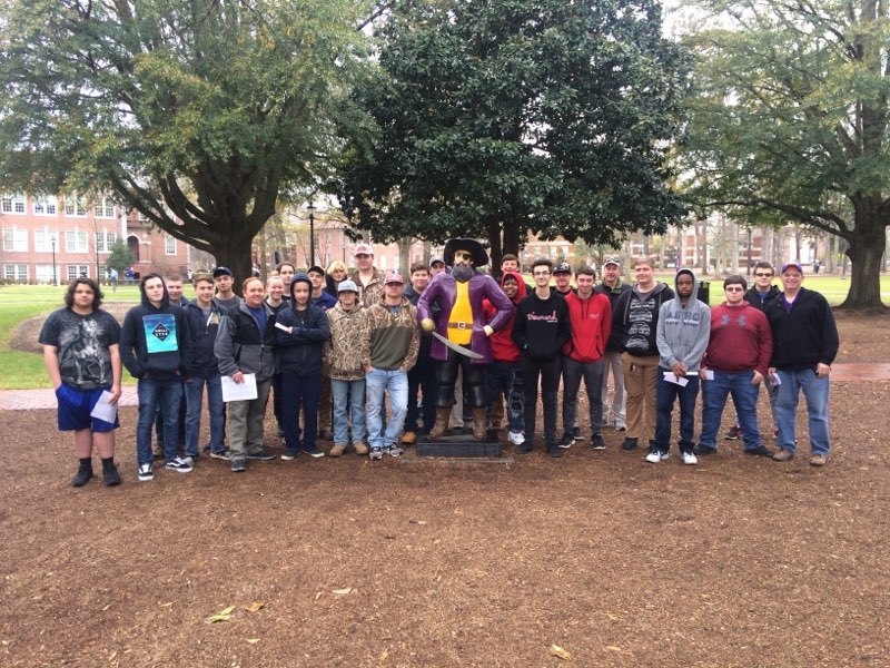 Students Tour ECU's Construction Management Program
