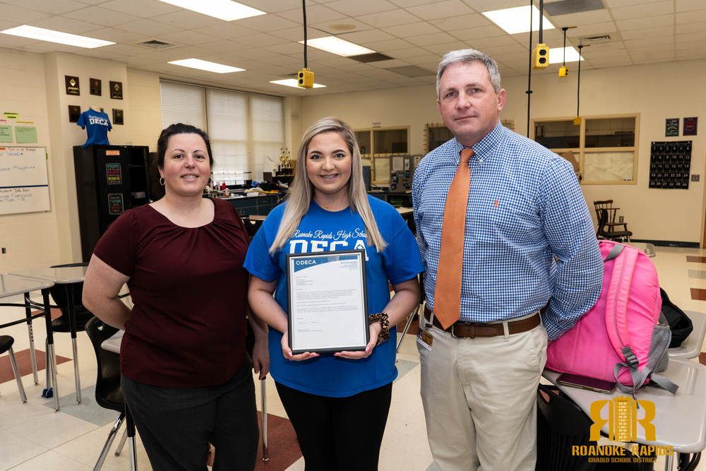 RRHS Junior Selected as NC DECA Diamond Student of the Month