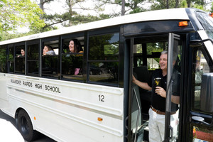 RRHS Administrators Deliver Signs to Every Senior’s Home