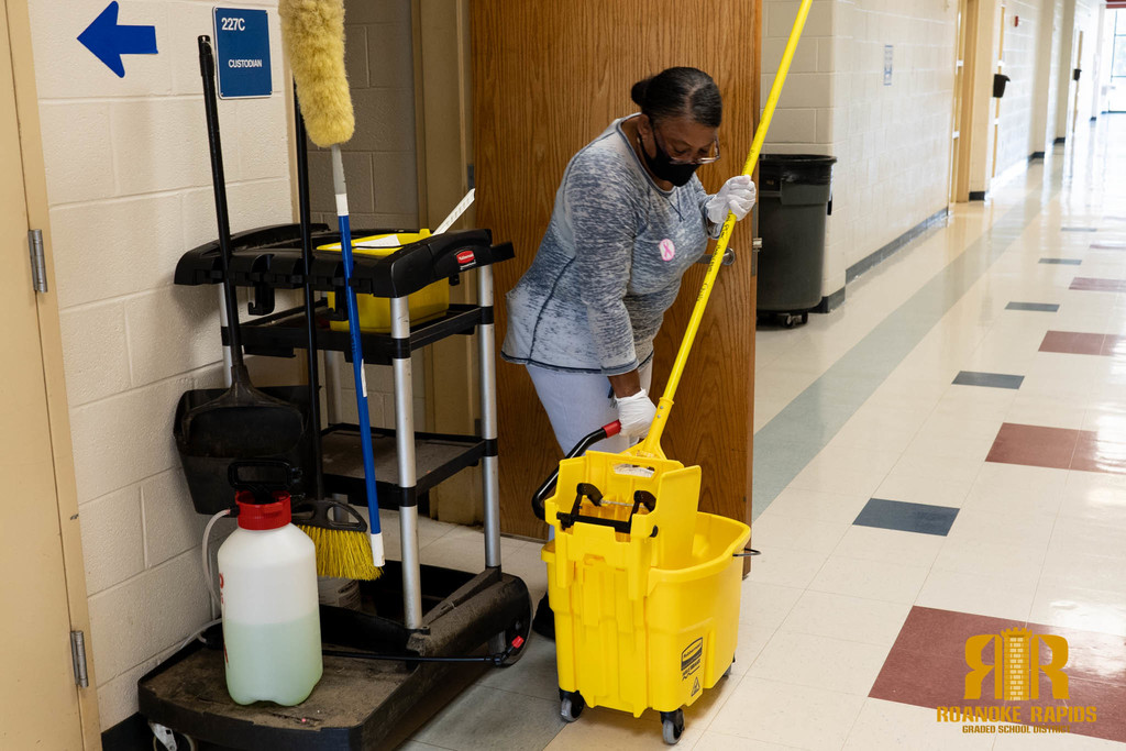Custodians Cleaning