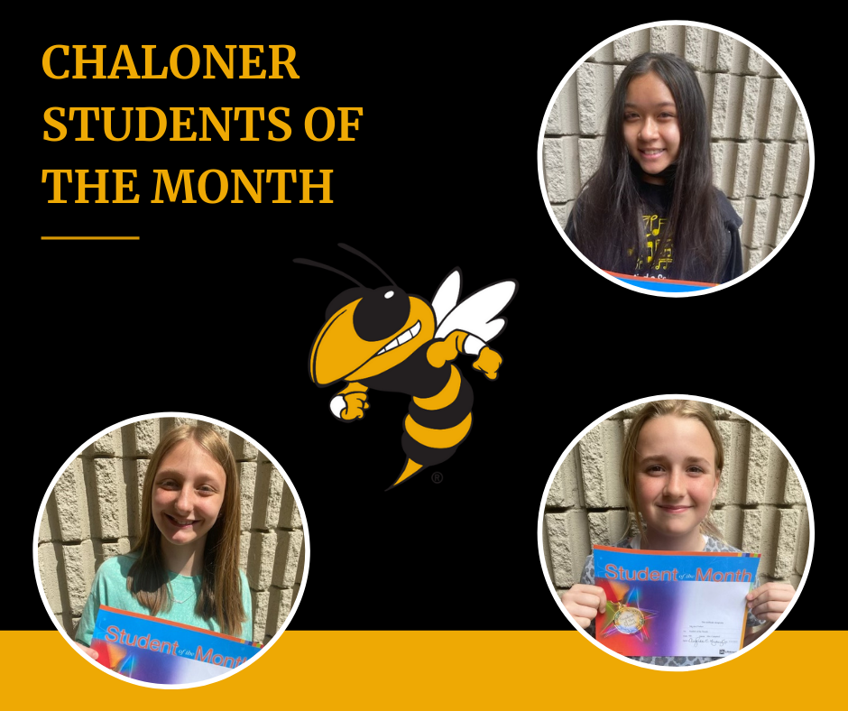 Chaloner Middle Students of the Month